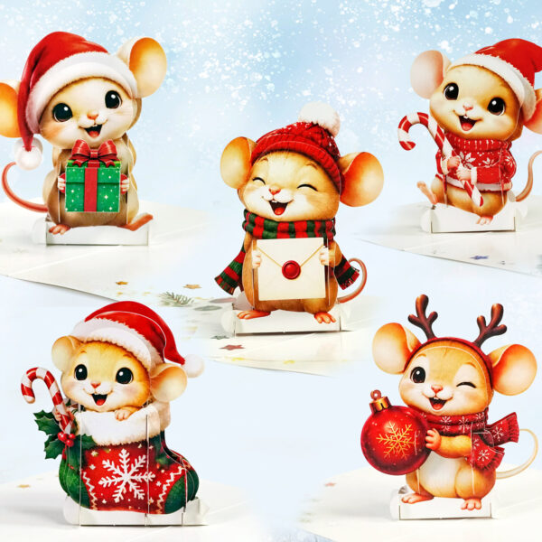 Christmas 3D Pop-Up greeting cards Collection