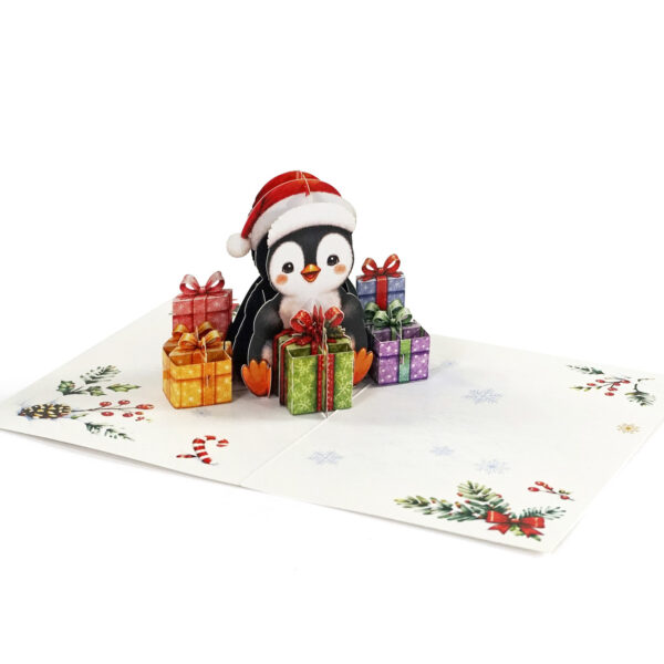 Pack of 4 Penguins Merry Christmas 5