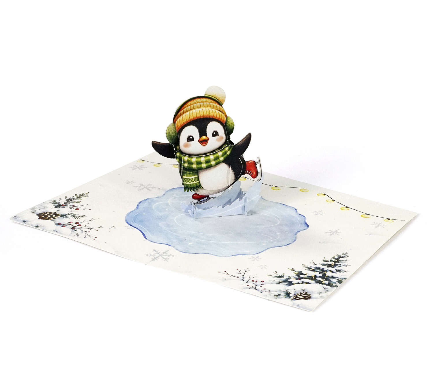 Pack of 4 Penguins Merry Christmas 3D Pop up Cards - Image 9