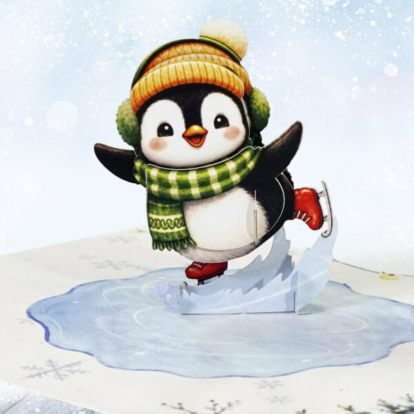 Pack of 4 Penguins Merry Christmas 4