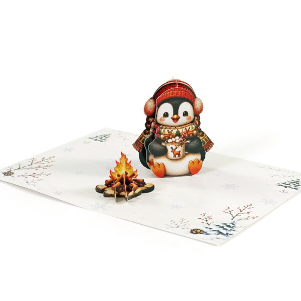Pack of 4 Penguins Merry Christmas 4