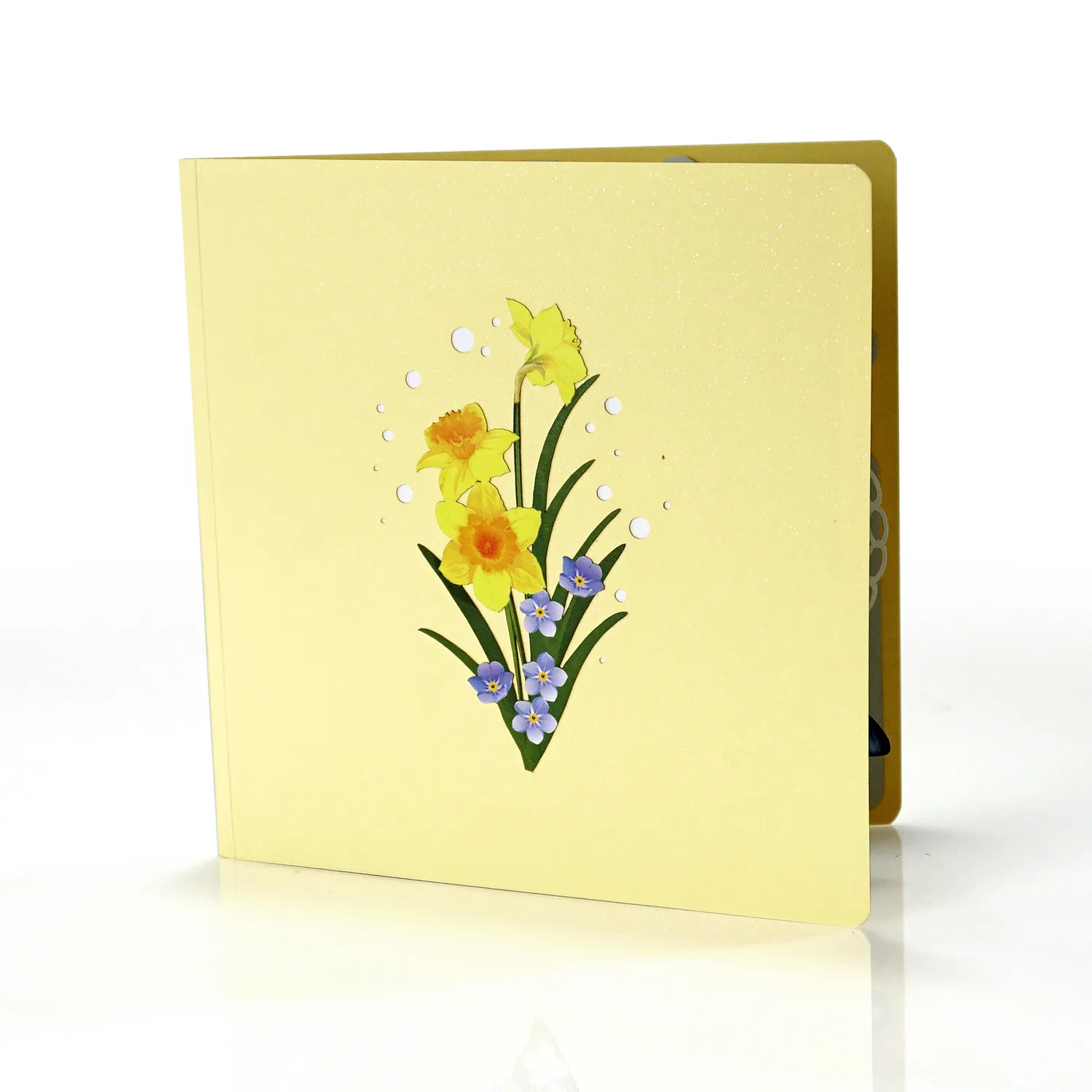 Yellow Daffodils Pop-up 3D Greeting Card - Image 10