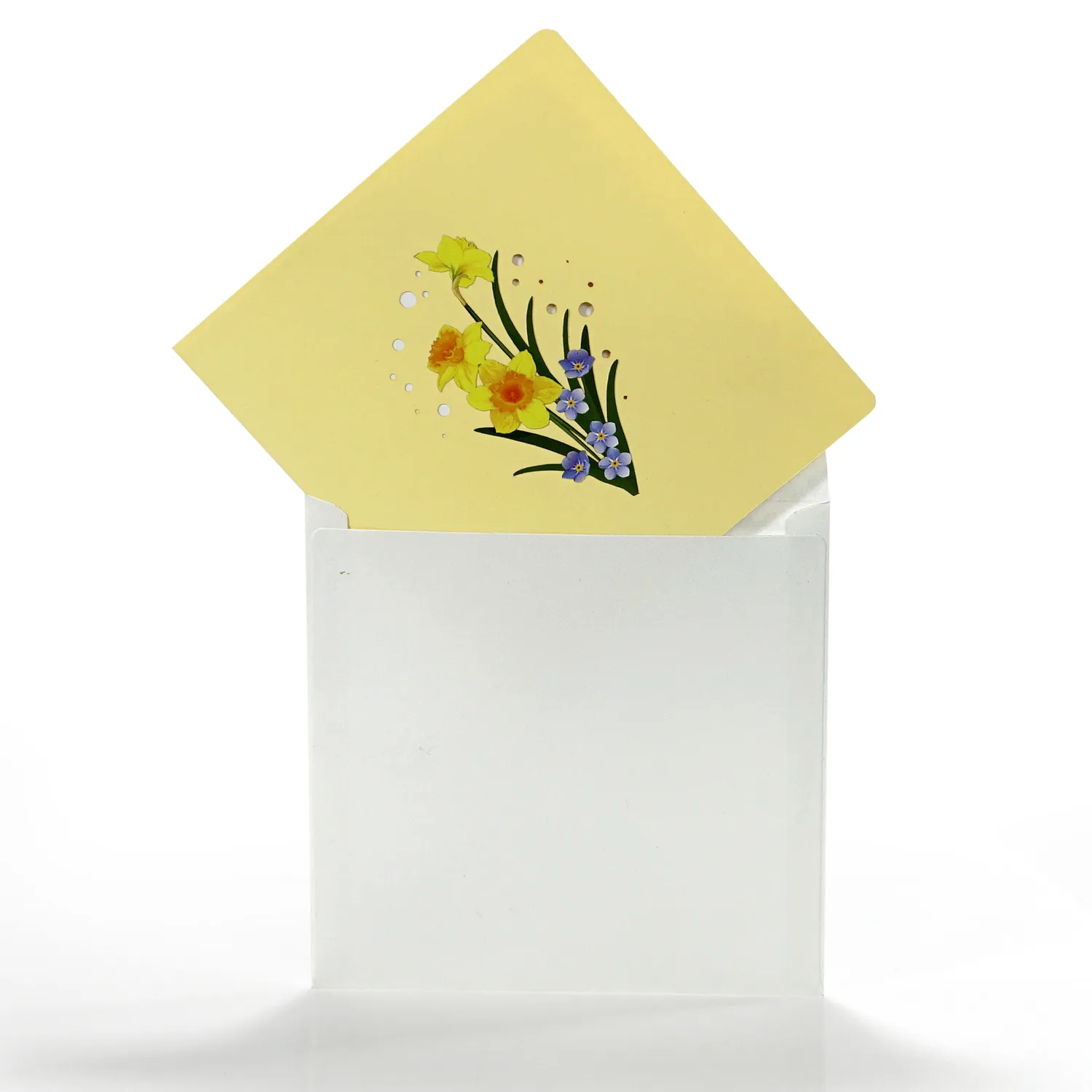 Yellow Daffodils Pop-up 3D Greeting Card - Image 12